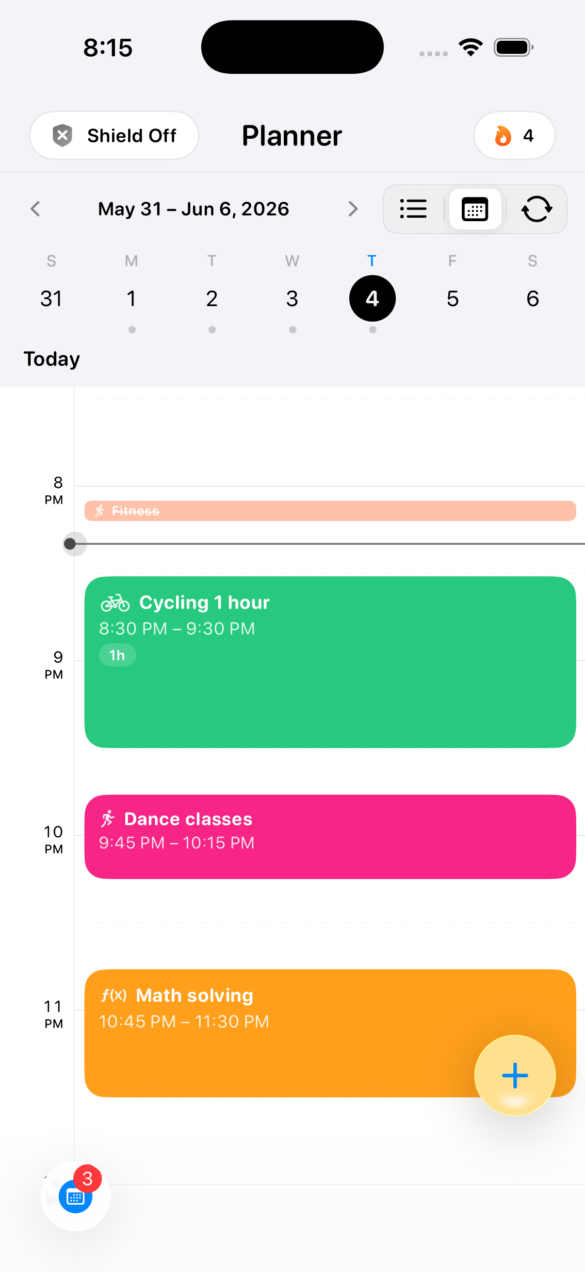 Focus Scheduler